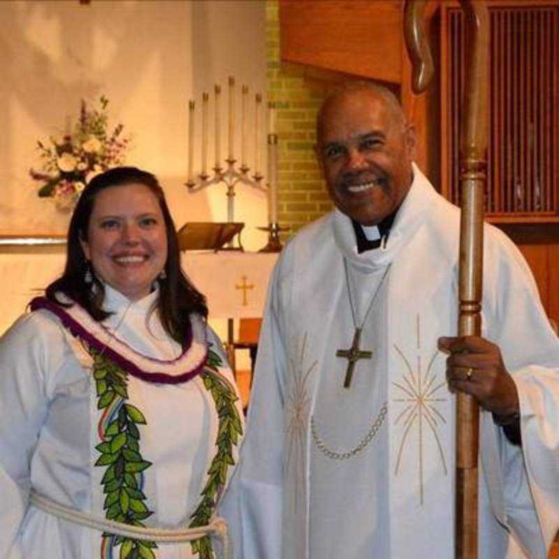 The Reverend Angela Freeman-Riley and The Rev. Abraham Allende, Bishop of the Northeastern Ohio Synod, ELCA