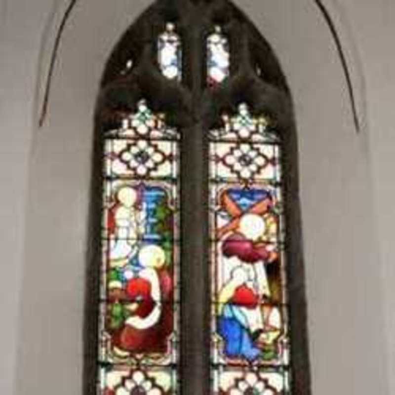 Stained Glass - St Cecilia and the Angels