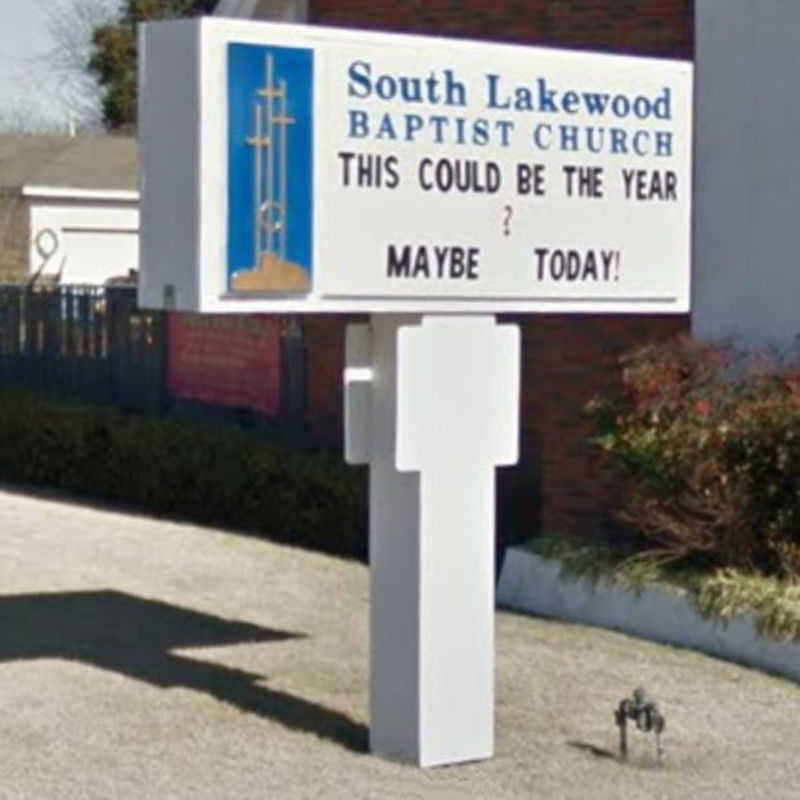 South Lakewood Baptist Church sign