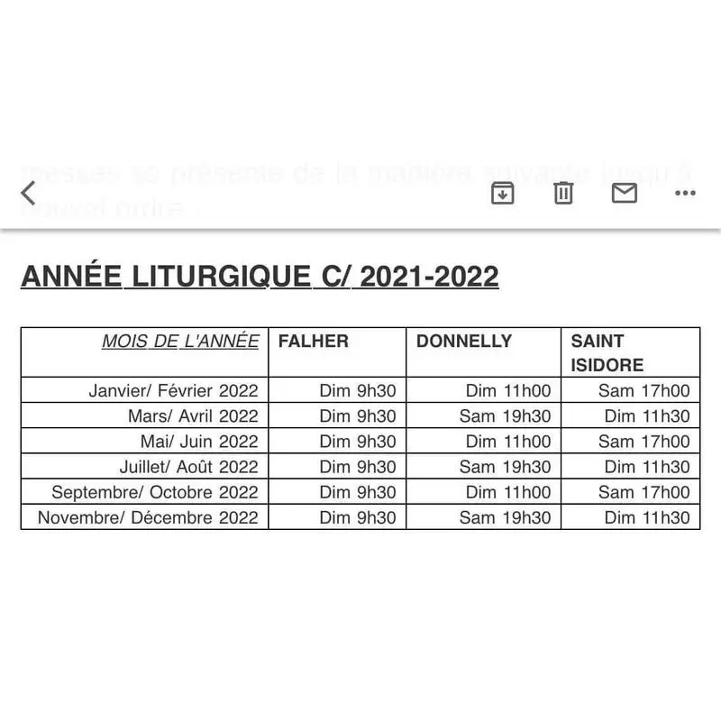 Année Liturgique C/2021-2022