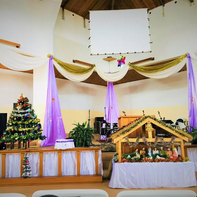 The sanctuary at Christmas - photo courtesy of Lucien José RANDRIANJATOVO