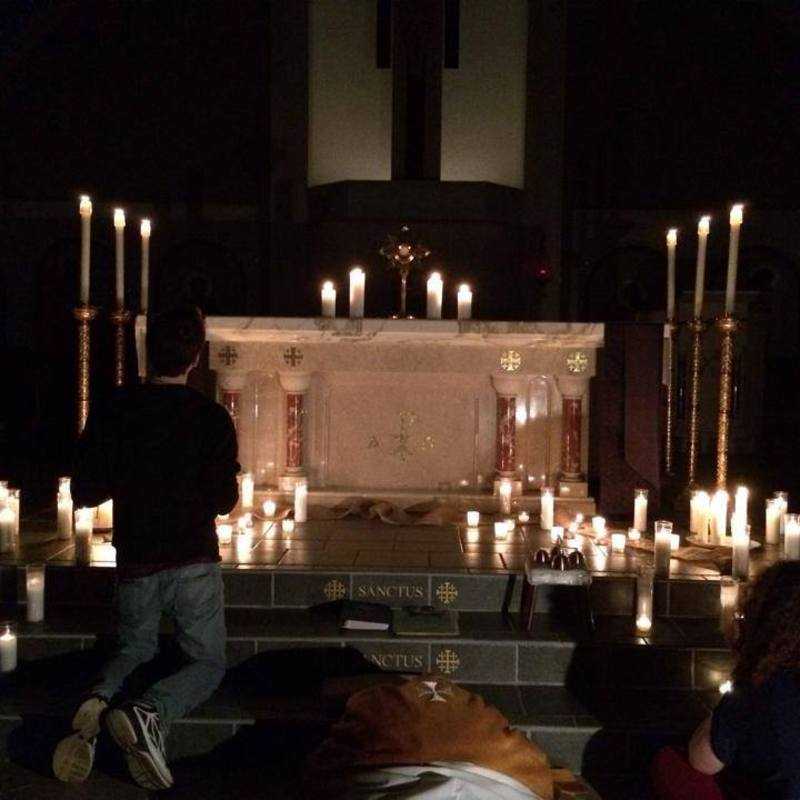 Christ the King Life Teen candlelight prayer meeting 2014