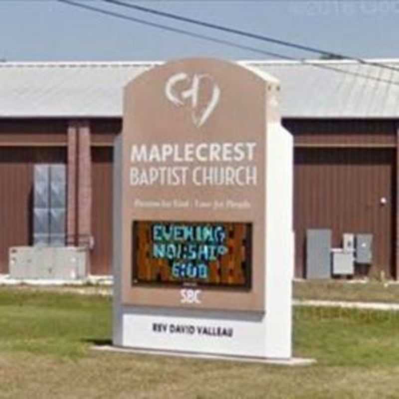 Maplecrest Baptist Church sign