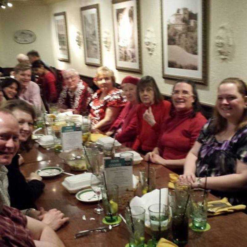 Celebrating Love as a church family at Olive Garden!