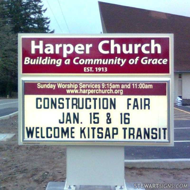Harper Church sign