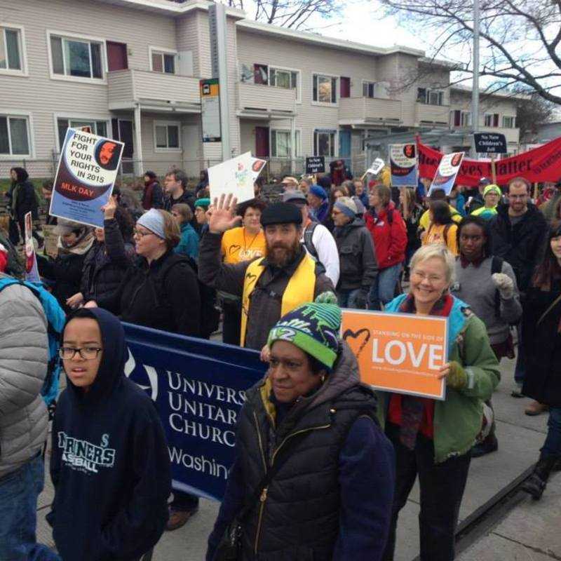 Seattle MLK Rally & march 2015