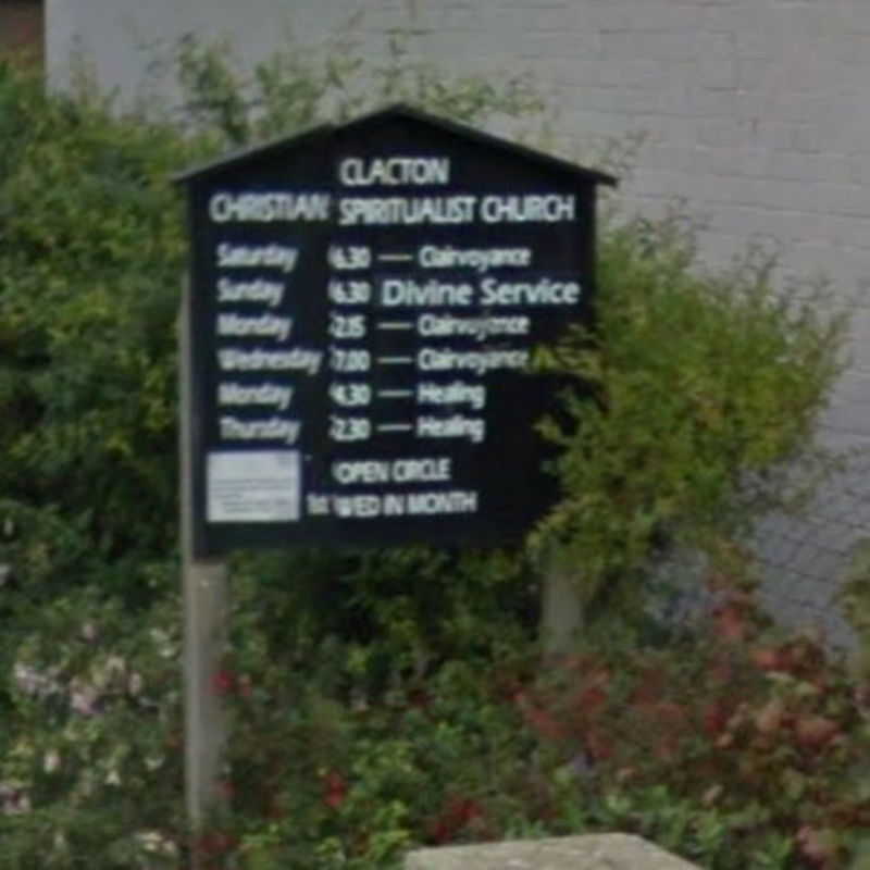 Clacton Christian Spiritualist Church sign