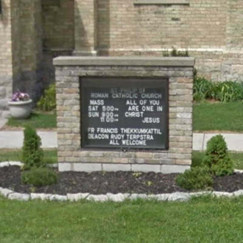 St. Philip's church sign