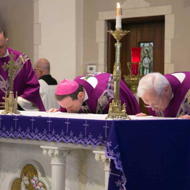 2015 Ash Wednesday Mass with Bishop Burbidge, Fr. Justin Kerber, C.P. and Fr. Edward Wolanski, C.P.