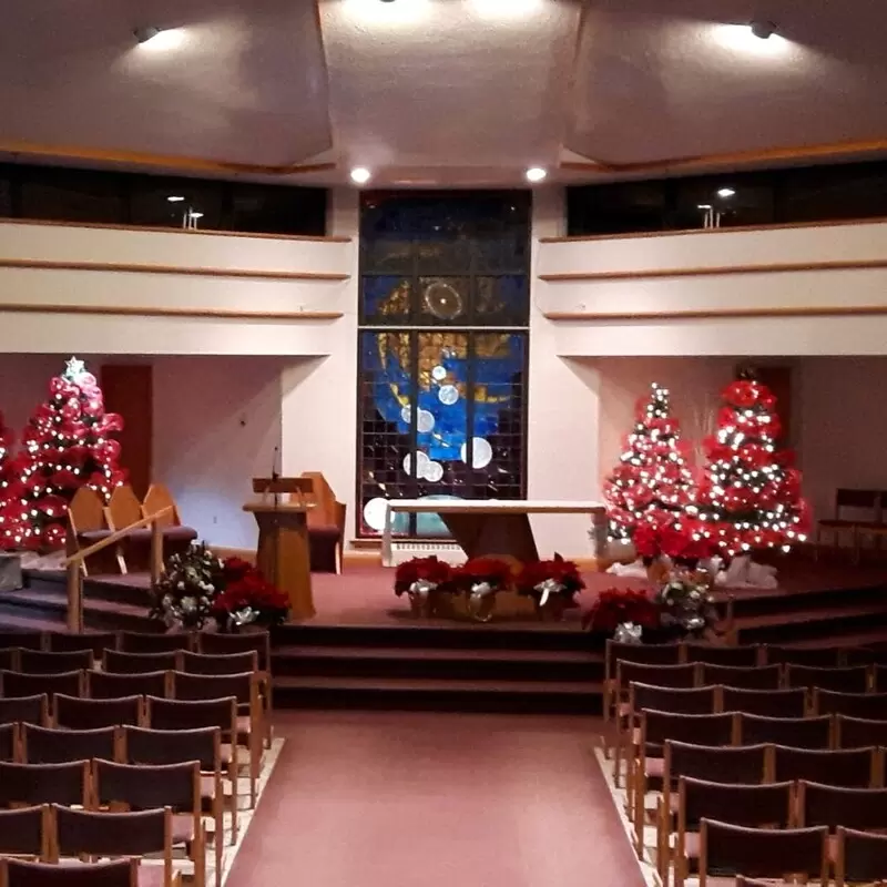 Our Lady of Fatima Church decorated for Christmas
