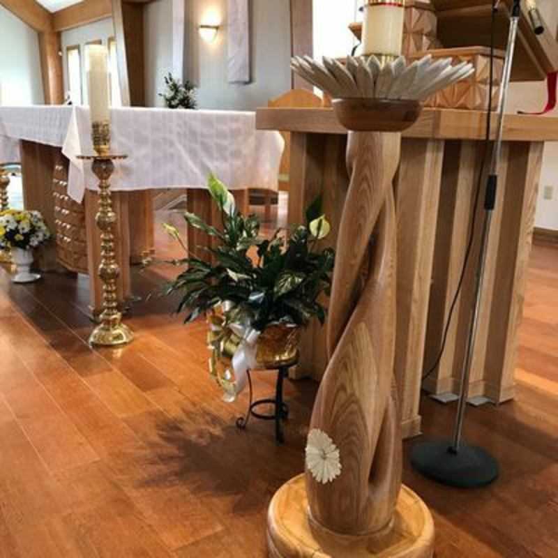 Wood stand for the Paschal Candle