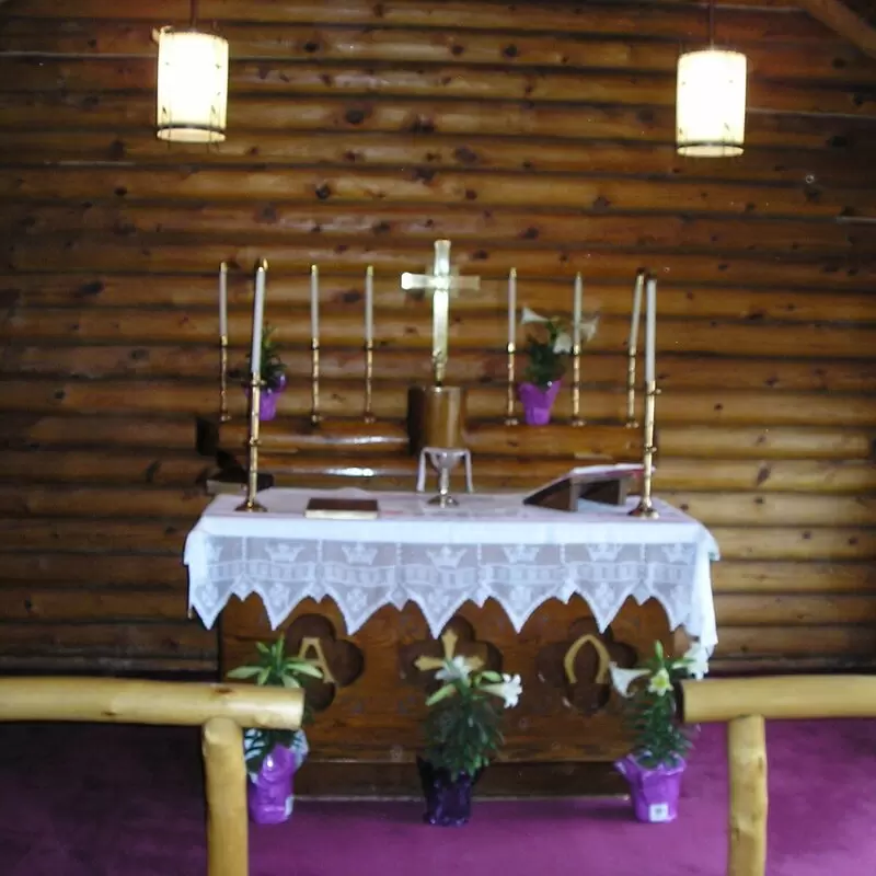 The altar at All Souls' Episcopal Church Kaycee