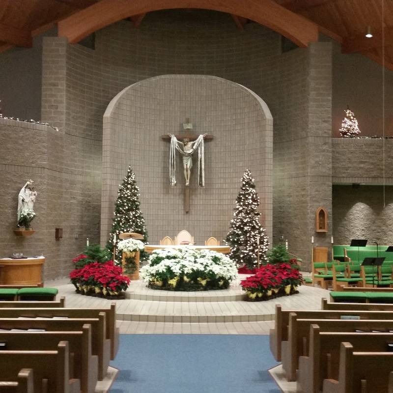 St. Hubert Church at Christmas