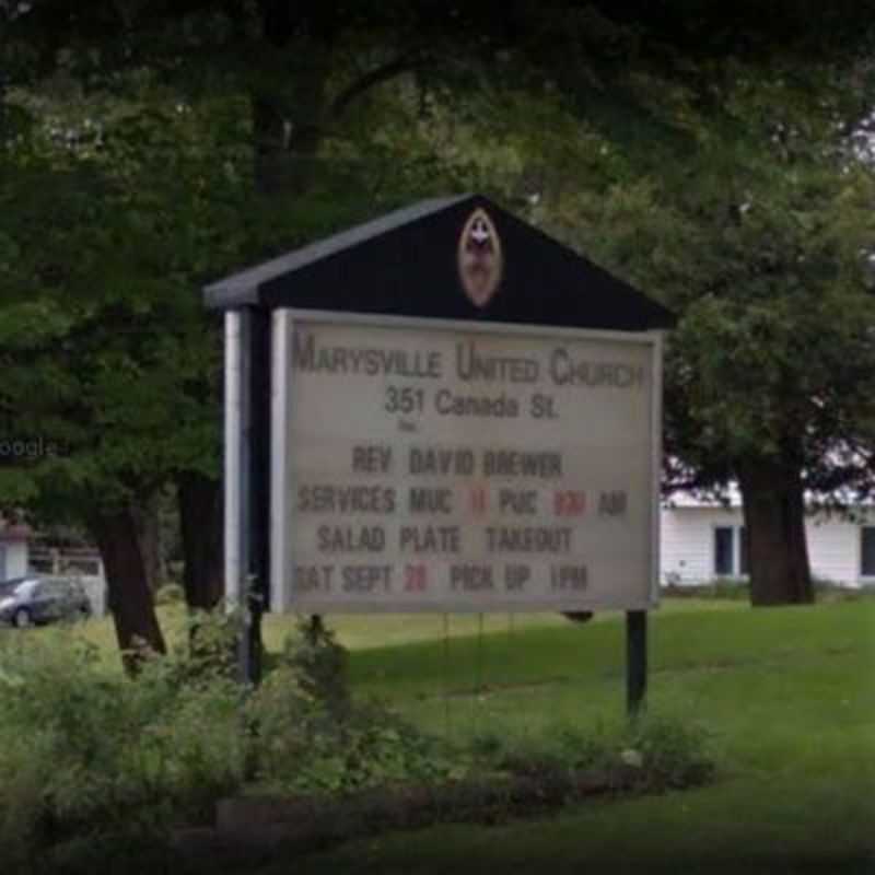 Marysville United Church sign