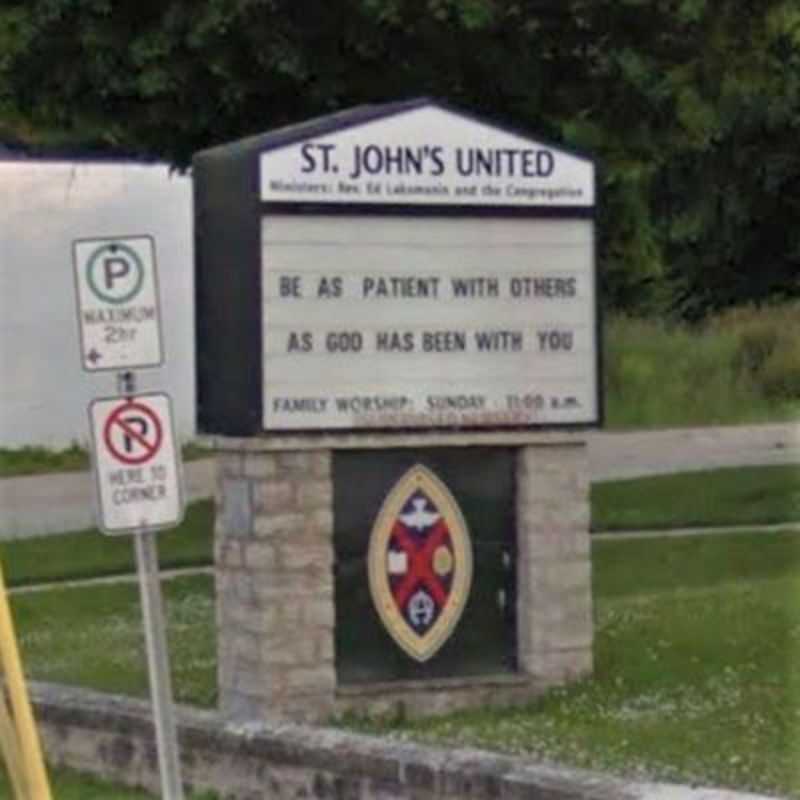 St. John's United Church sign