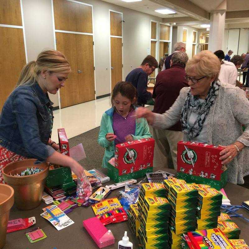 Operation Christmas Child - Packing Party 2015