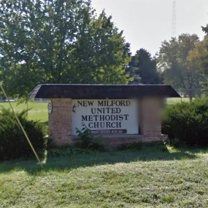 New Milford United Methodist Church sign
