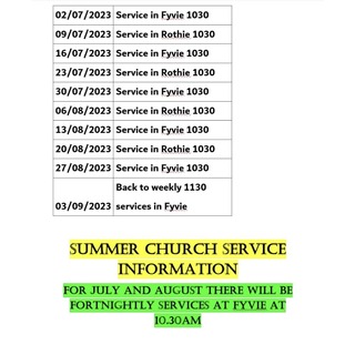 Our 2023 Summer Joint Service Information