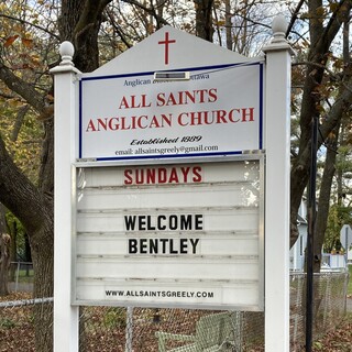 All Saints church sign