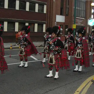 Indian bag pipe band (Diwali parade 2006)