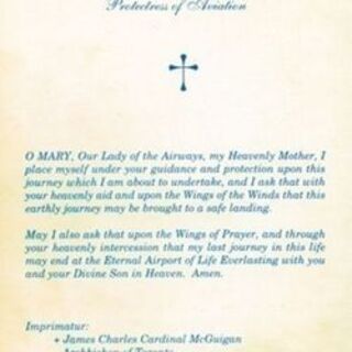Prayer to Our Lady of the Airways