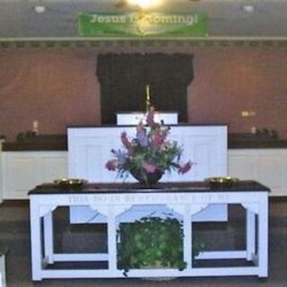 The altar at Harvest Baptist Church