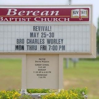 Berean Baptist Church Wiggins, Mississippi