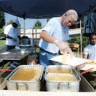 the annual fish fry at the Quinn Chapel AME Church Ironton - photo courtesy of The Ironton Tribune