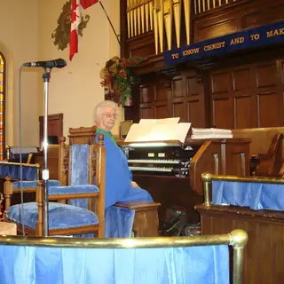 Our organist Sheila-Davis