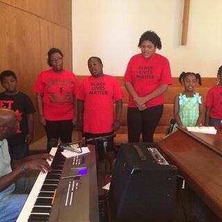 Children giving praise to the Lord #blacklivesmatter