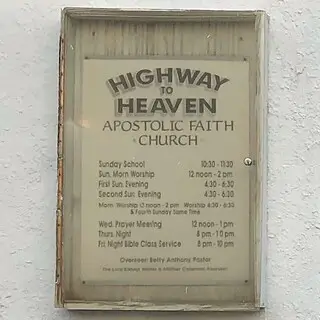 Highway To Heaven Apostolic Faith Church - Baltimore, Maryland
