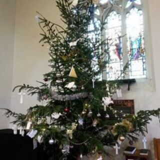 Christmas tree at Wroughton Parish Church
