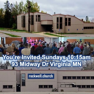 Your invited to Rockwell Church in Virginia Minnesota in person and live online
