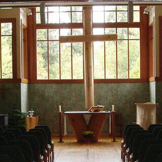 Inside Our Lady of the Mountains Church