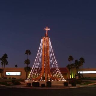 Christmas Lighted COTG Cross