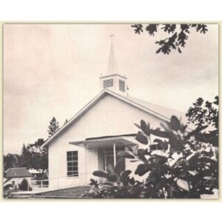 Early photo of Lister Street Community Bible Church of Cave Junction, Oregon