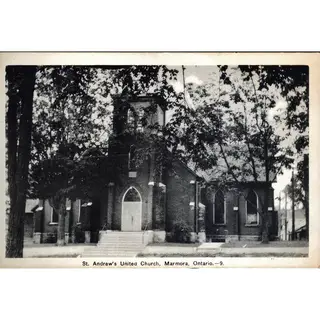 St. Andrew's United Church Marmora Ontario - photo courtesy of Marmora Historical Foundation