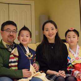 Pastor Chun Zhang, son Jasper Zhang, wife Christina Han, and daughter Sophia Zhang