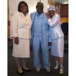 Bishop and Pastor Emanuel Eadie and Elect lady Cheryl Eadie with Corvette Young